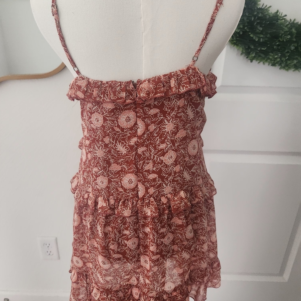 Forever 21 Rust Ruffle Dress - Picture 3 of 4